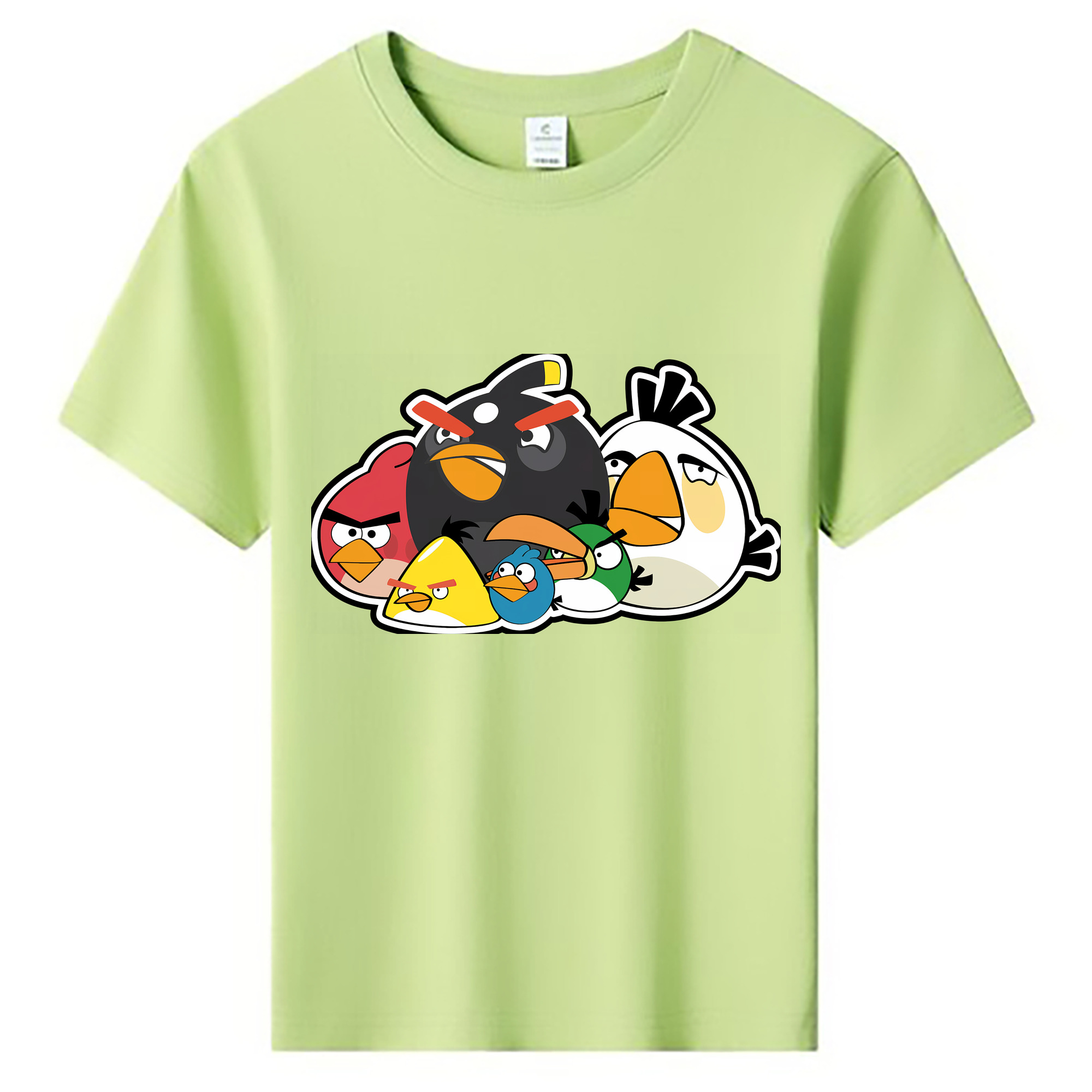 （画像用） Angry Birds アングリーバード 綿100％キッズTシャツ（フロントプリント）